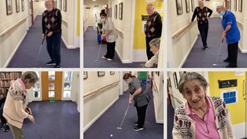 Golf enthusiasm encourages Falkirk Residents to try the perfect putt